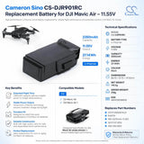 11.55v, Li-polymer, 2350mah, Drone Battery Fits Dji, Mavic Air 1, 27.14wh Drones Cameron Sino Technology Limited