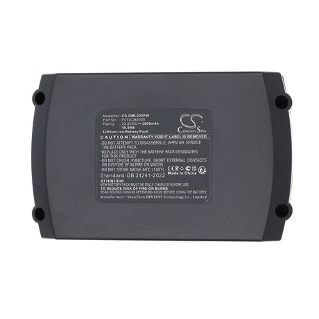 20V, Li-ion, 2000mAh, Power Tools battery fits Dremel, F013CM2000, MM20V, MM20V-02 Cordless Oscillating Multi-Tool, 40Wh Power Tools Cameron Sino Technology Limited