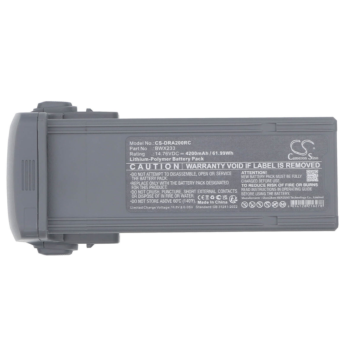 14.76V, Li-Polymer, 4200mAh, Drones battery fits Dji, Bwx233, Air 3, Air 33, 61.99Wh Drones Cameron Sino Technology Limited
