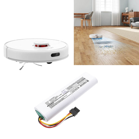 14.4V, Li-ion, 5200mAh, Vacuum battery fits Dreame, P2051-4s1p-xwdev, D9 Plus, F9 Pro, 74.88Wh Vacuum Cameron Sino Technology Limited