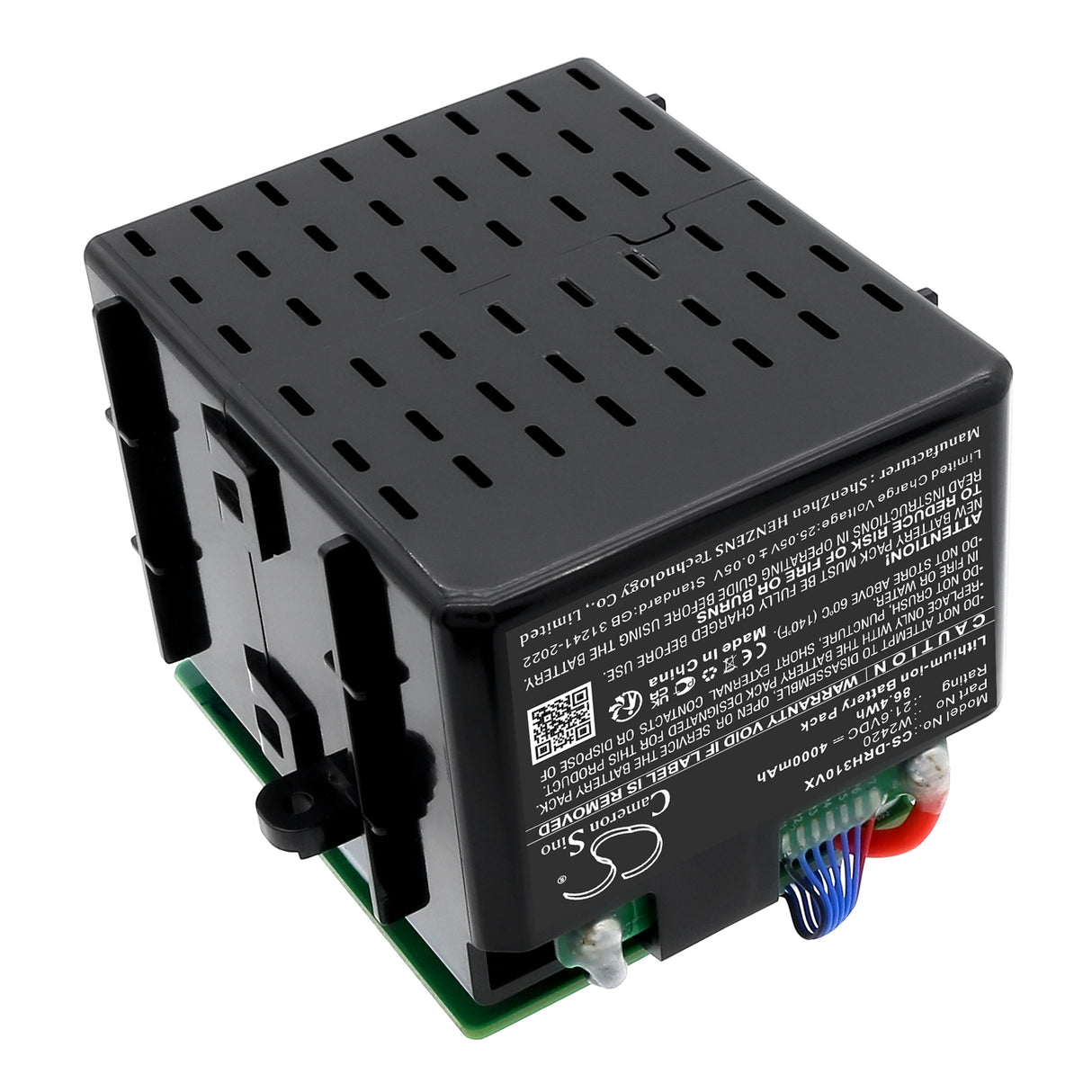 21.6V, Li-ion, 4000mAh, Vacuum battery fits Dreame, W2420, H30, 86.4Wh Vacuum Cameron Sino Technology Limited