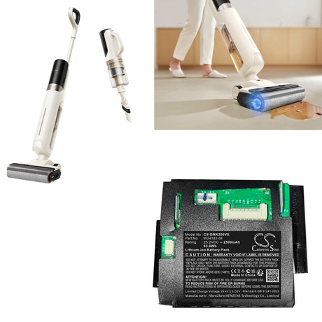 25.2V, Li-ion, 2500mAh, Vacuum battery fits Dreame, W2418j-0f, Mova K30, Mova K30 Pro, 63.0Wh Vacuum Cameron Sino Technology Limited