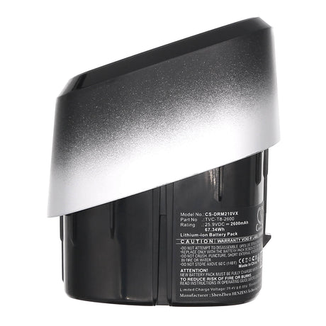 25.9V, Li-ion, 2600mAh, Vacuum battery fits Dreame, Mova2.0pro, 67.34Wh Vacuum Cameron Sino Technology Limited