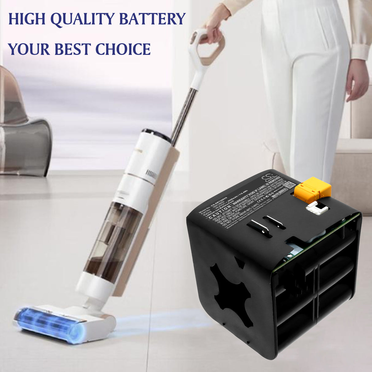 29.6V, Li-ion, 4000mAh, Vacuum battery fits Dreame, INR18650, Mova T20, 118.4Wh Vacuum Cameron Sino Technology Limited (Dangerous Goods)