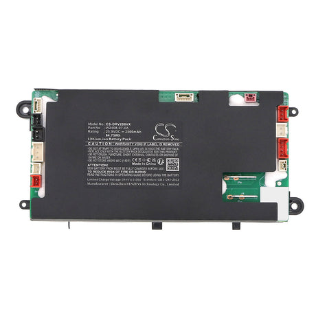 25.9V, Li-ion, 2500mAh, Vacuum battery fits Dreame, W2408-07-0a, Mova 2.0, 64.75Wh Vacuum Cameron Sino Technology Limited