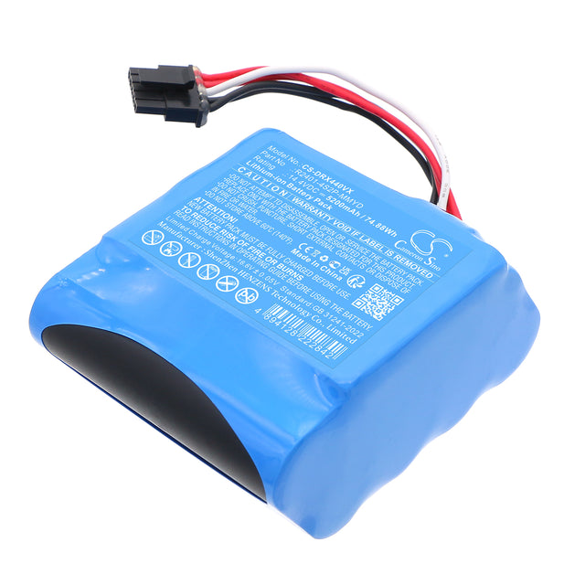 14.4V, Li-ion, 5200mAh, Vacuum battery fits Dreame, R2401-4S2P-MMYD, X40, X40 Pro, 74.88Wh Vacuum Cameron Sino Technology Limited