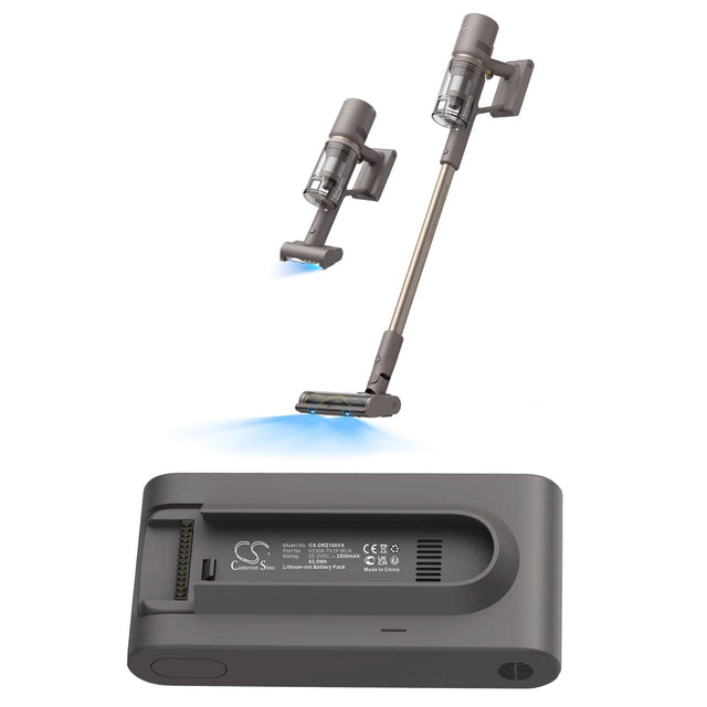 25.2V, Li-ion, 2500mAh, Vacuum battery fits Dreame, V2308-7s1p-bca, Z10, Z10 Station Cordless Stick Vac, 63.0Wh Vacuum Cameron Sino Technology Limited