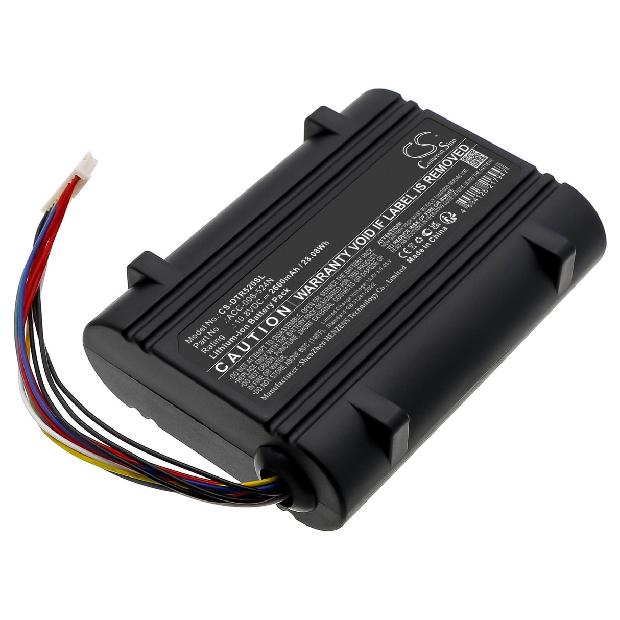 10.8V, Li-ion, 2600mAh, Tablet battery fits Dt Research, Acc-006-524n, 28.08Wh Tablet Cameron Sino Technology Limited