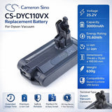 25.2V, Li-ion, 3000mAh, Vacuum battery fits Dyson, Cyclone V10, V10 Absolute, 75.60Wh Vacuum Cameron Sino Technology Limited