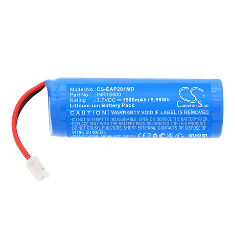 3.7V, Li-ion, 1500mAh, Medical battery fits Endodontic, INR18500, Alpha II Resident, 5.55Wh Medical Cameron Sino Technology Limited