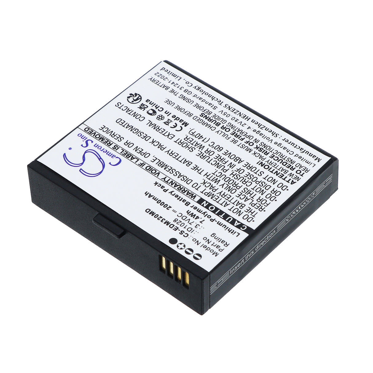 3.7V, Li-Polymer, 2000mAh, Medical battery fits Edan, 01.21.064397, iM3s Monitor, 7.4Wh Medical Cameron Sino Technology Limited