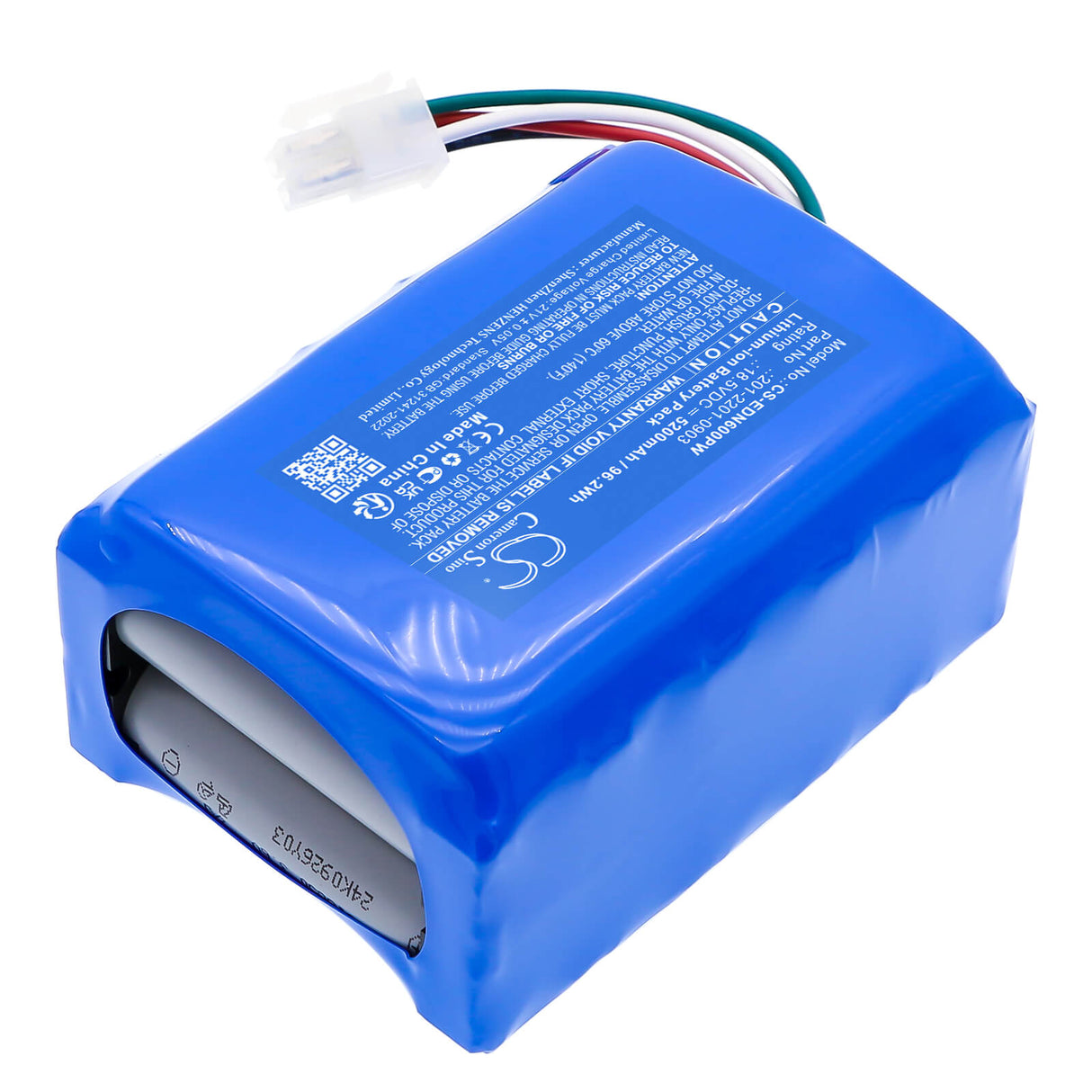 18.5V, Li-ion, 5200mAh, Lawn Mowers battery fits Ecovacs, 201-2201-0903, BAIZE, G1-800, 96.2Wh Lawn Mowers Cameron Sino Technology Limited