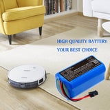 14.8V, Li-ion, 3400mAh, Vacuum battery fits Polaris, Gutrend, 600, 601, 605, 50.32Wh Vacuum Cameron Sino Technology Limited