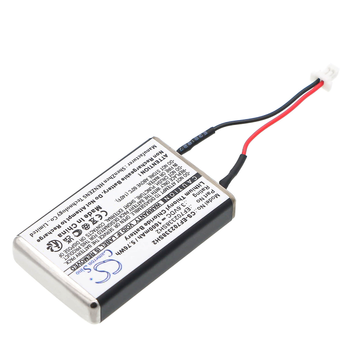 3.6V, Li-SOCl2, 1600mAh, EF702338 battery fits Cameron Sino, Ef702338, 5.76Wh EF702338 Cameron Sino Technology Limited