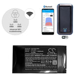 3.7V, Li-Polymère, 12000mAh, Équipement, Enquête, Batterie de test compatible Exfo, 01wq0037-19, Testeur Ethernet Ex10 10g, 44.4Wh Équipement, Enquête, Test Cameron Sino Technology Limited