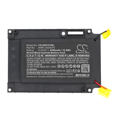 6V, Ni-MH, 2500mAh, Equipment, Survey, Test battery fits Emerson, HHR-120AA F5, Hart Fieldbus 375 Handheld , 15Wh Equipment, Survey, Test Cameron Sino Technology Limited