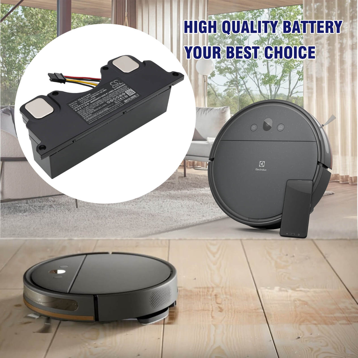 14.4V, Li-ion, 3500mAh, Vacuum battery fits Electrolux, 200GD-INR-H18650CH-4S1P, EFP31312, EFR31223, 50.4Wh Vacuum Cameron Sino Technology Limited