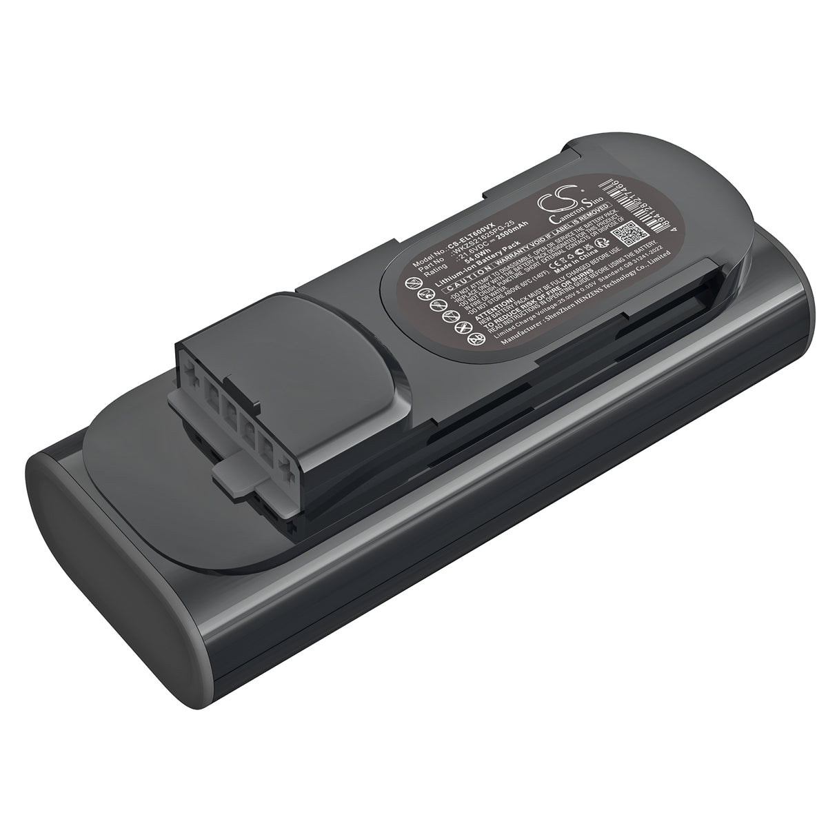 21.6V, Li-ion, 2500mAh, Vacuum battery fits Electrolux, Wkzs21625pg-25, Efp61712, Efp61712a, 54.0Wh Vacuum Cameron Sino Technology Limited