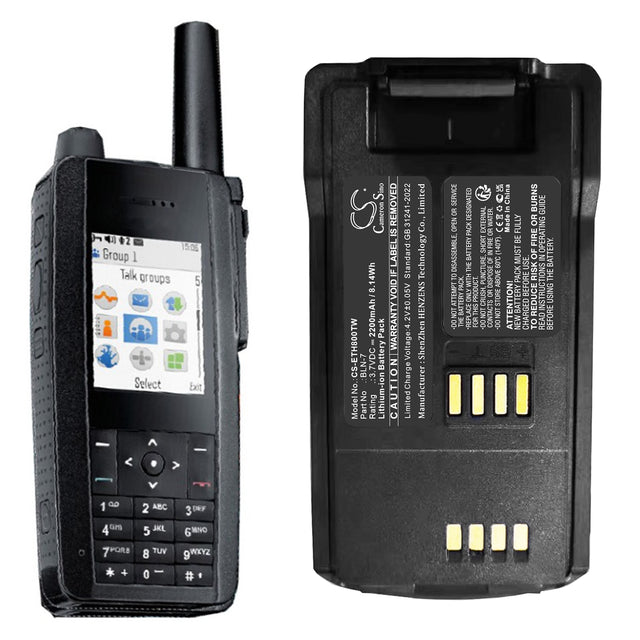 3.7V, Li-ion, 2200mAh, Two-Way Radio battery fits Eads, BLN-7, THR8, 8.14Wh Two-Way Radio Cameron Sino Technology Limited