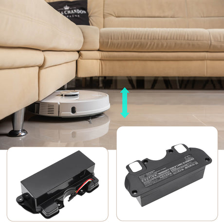 14.4V, Li-ion, 5200mAh, Vacuum battery fits Eta, 4228 00100, 4228 Navaggio Profi, 74.88Wh Vacuum Cameron Sino Technology Limited