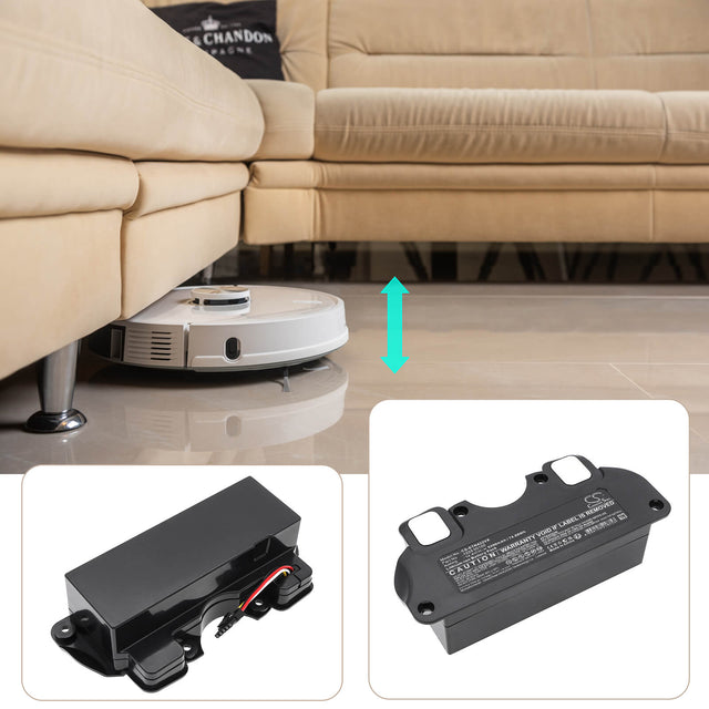 14.4V, Li-ion, 5200mAh, Vacuum battery fits Eta, 4228 00100, 4228 Navaggio Profi, 74.88Wh Vacuum Cameron Sino Technology Limited