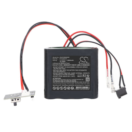 14.8V, Li-ion, 2600mAh, Vacuum battery fits ProfiCare, EV-678-S148-22, PC-AKS3034, 38.48Wh Vacuum Cameron Sino Technology Limited