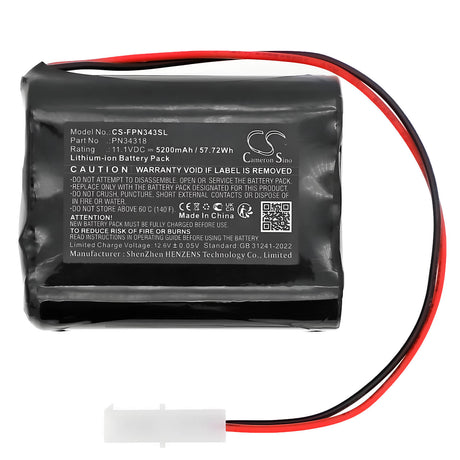 11.1V, Li-ion, 5200mAh, batterie Sports & Outdoors compatible avec Foxpro, Lith/chg, Banshee, Cs24, 57.72Wh Sports & Outdoors Cameron Sino Technology Limited