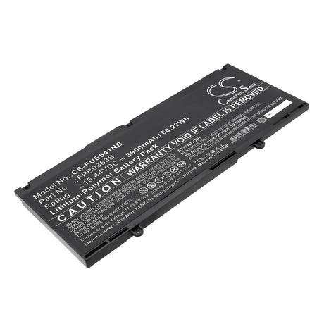 15.44V, Li-Polymer, 3900mAh, Notebook, Laptop battery fits Fujitsu, CP813249-01, LifeBook E4412, LifeBook E5412, 60.22Wh Notebook, Laptop Cameron Sino Technology Limited