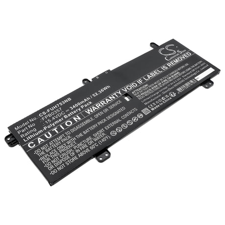 15.4V, Li-Polymer, 3400mAh, Tablet battery fits Fujitsu, Cp790491-01, Lifebook Ch75/e3, Lifebook Ch90/e3, 52.36Wh Tablet Cameron Sino Technology Limited