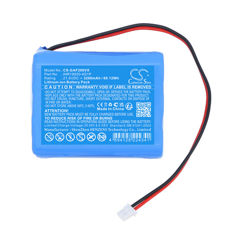 21.6V, Li-ion, 3200mAh, Fans battery fits Geek Aire, INR18650-6S1P, Fan CF2, 69.12Wh Fans Cameron Sino Technology Limited