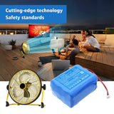 21.6V, Li-ion, 3200mAh, Fans battery fits Geek Aire, INR18650-6S1P, Fan CF2, 69.12Wh Fans Cameron Sino Technology Limited