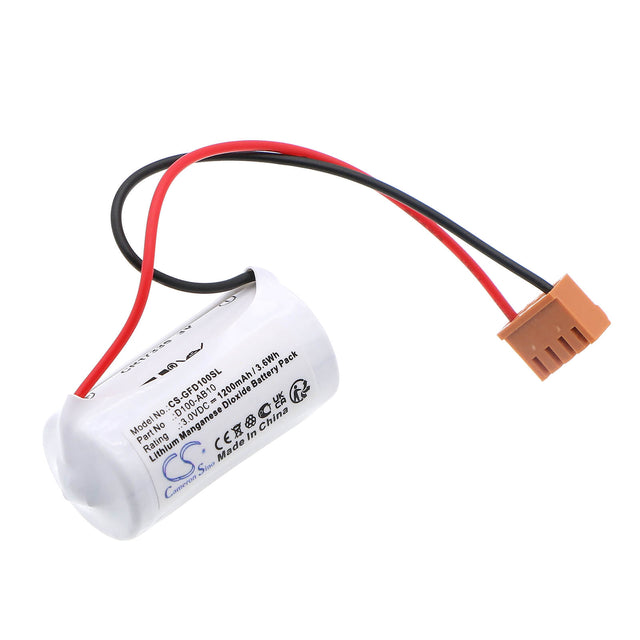 3.0V, Li-MnO2, 1200mAh, PLC battery fits Ge Fanuc, B9670ch, D100, D100 Programmable Logic Contro, 3.6Wh PLC Cameron Sino Technology Limited