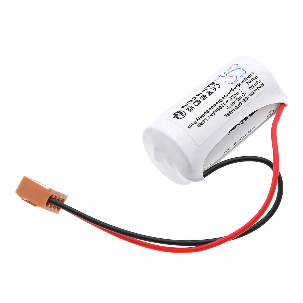 3.0V, Li-MnO2, 1200mAh, PLC battery fits Ge Fanuc, B9670ch, D100, D100 Programmable Logic Contro, 3.6Wh PLC Cameron Sino Technology Limited