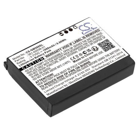3.7V, Li-ion, 1880mAh, GPS battery fits Garmin, 010-11143-00, Aera 500, Aera 510, 6.96Wh GPS, Navigator Cameron Sino Technology Limited