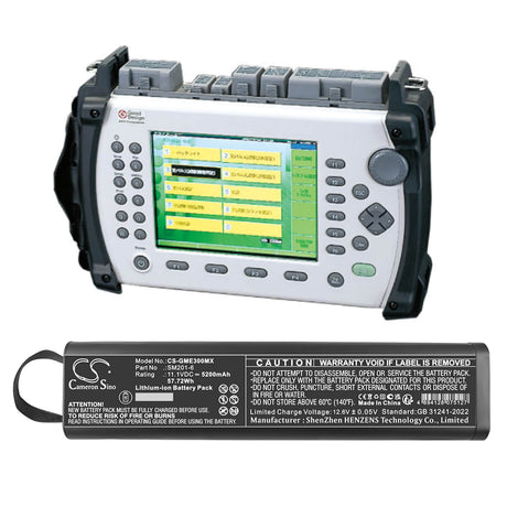11.1V, Li-ion, 6700mAh, Equipment, Survey, Test battery fits Anritsu, MT9083, MT9082, MT9082A2, 74.37Wh Equipment, Survey, Test Cameron Sino Technology Limited