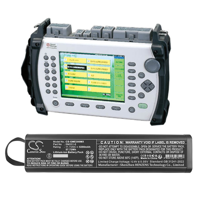 11.1V, Li-ion, 6700mAh, Equipment, Survey, Test battery fits Anritsu, MT9083, MT9082, MT9082A2, 74.37Wh Equipment, Survey, Test Cameron Sino Technology Limited