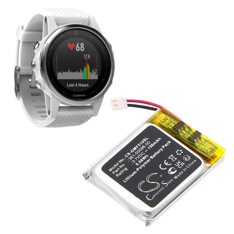 Smartwatch battery For Garmin, Fenix 5S, Fenix 5S Plus, 3.7v, 150mah - 0.56wh Smartwatch Cameron Sino Technology Limited
