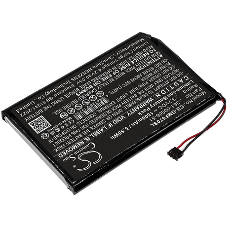 3.7V, Li-ion, 1500mAh, GPS, Navigator battery fits Garmin, 361-00066-51, Fleet 670 LM TRUCK, 5.55Wh GPS, Navigator Cameron Sino Technology Limited