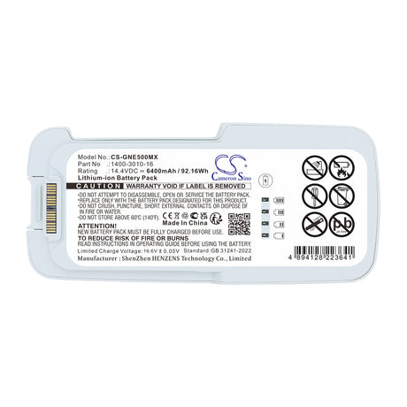 14.4V, Li-ion, 6400mAh, Medical battery fits Inogen, 1400-3010-16, One G5, Rove 6, 92.16Wh Medical Cameron Sino Technology Limited