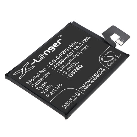 3.9V, Li-Polymer, 4950mAh, Mobile, SmartPhone battery fits Google, G526Q, G3Y12, GTF7P, 19.31Wh Mobile, SmartPhone Cameron Sino Technology Limited