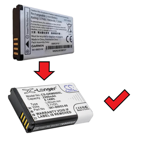 3.7V, Li-ion, 2200mAh, GPS battery fits Garmin, 010-11599-00, Alpha 200, Alpha 200i, 8.14Wh GPS, Navigator Cameron Sino Technology Limited