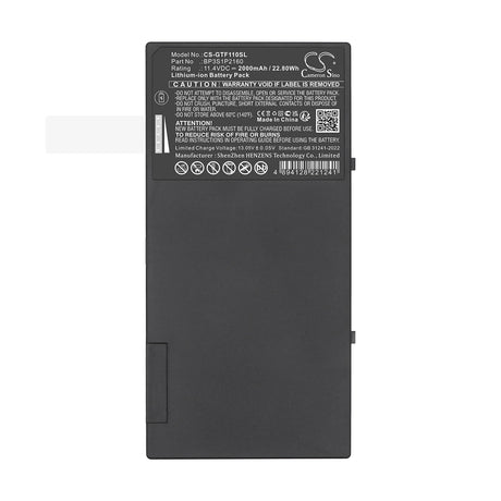 11.4V, Li-ion, 2000mAh, Tablet battery fits Getac, 24265710001, F110 G2, F110 G2-Core i5 5300U 2 3 GHz, 22.80Wh Tablet Cameron Sino Technology Limited
