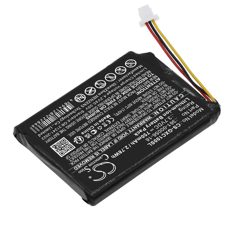 3.7V, Li-ion, 750mAh, Equipment, Survey, Test battery fits Garmin, 361-00056-16, 100261810, XERO C1 PRO Chronograph, 2.78Wh Equipment, Survey, Test Cameron Sino Technology Limited
