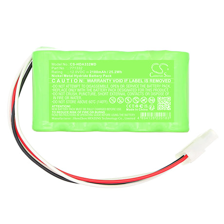12.0V, Ni-MH, 2100mAh, Medical battery fits Huntleigh, 771332, Doppler Dopplex ability, 25.2Wh Medical Cameron Sino Technology Limited (Medical)