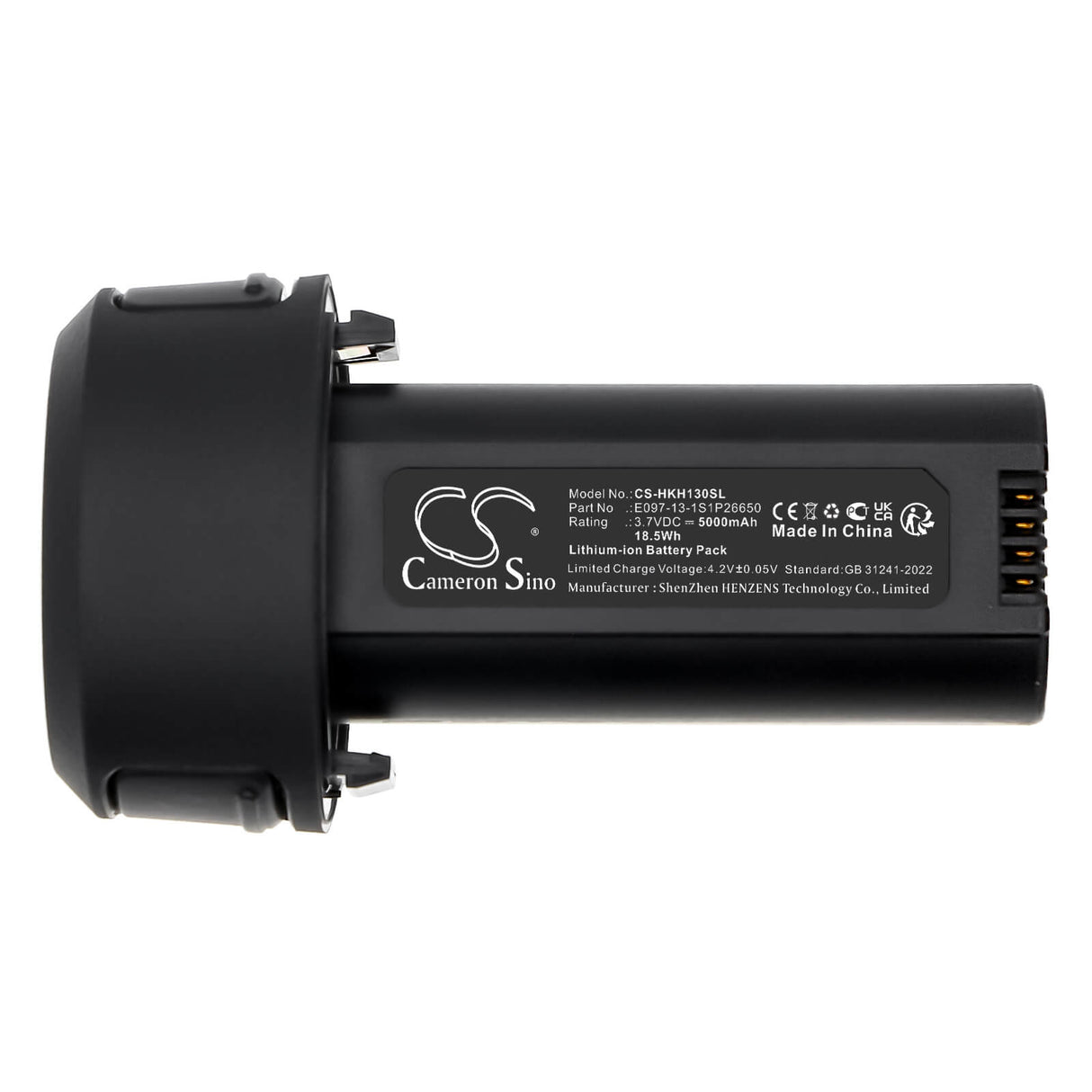 3.7V, Li-ion, 5000mAh, Thermal Camera battery fits Hikvision, E097-13-1s1p26650, H13, H13 Pro, 18.5Wh Thermal Camera Cameron Sino Technology Limited