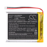 3,7V, Li-Polymer, 2500mAh, batterie BabyPhone compatible avec Hellobaby, Ahb605060, Moniteur Hb40, Moniteur Hb50, 9,25Wh BabyPhone Cameron Sino Technology Limited