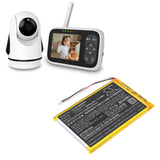 3.7V, Li-Polymer, 4000mAh, BabyPhone battery fits Hellobaby, Ahb606090, Hb6081 Video Baby Monitor, Hb6256 2.4ghz Digital Wireless, 14.8Wh BabyPhone Cameron Sino Technology Limited