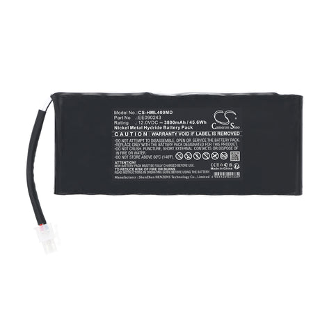 12V, Ni-MH, 3800mAh, Medical battery fits HME, EE090243, Lifepulse 400, 45.6Wh Medical Cameron Sino Technology Limited