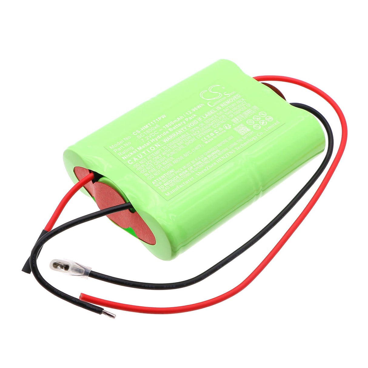7.2V, Ni-MH, 1800mAh, batterie pour outils de jardinage compatible avec Homelite, SC1800x6, cisaille sans fil UT44171, cisaille sans fil UT44176, 12.96Wh Outils de jardinage Cameron Sino Technology Limited