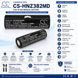 Medical Battery For Heine, Beta Handles, Ophthalmoscope Beta 200, Ophthalmoscope Beta 200s 3.6v, 850mah - 3.06wh Medical Cameron Sino Technology Limited (Medical)